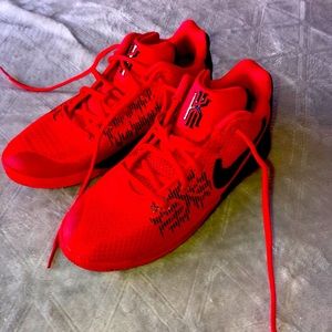 Nike red shoes